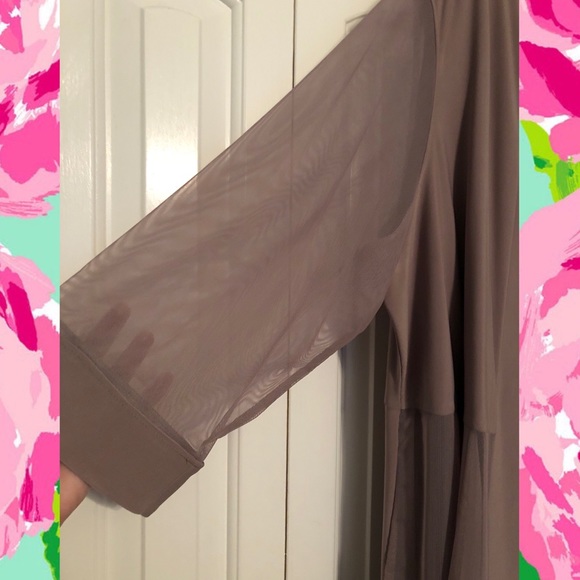 Sleeveless Jersey Dress with Illusion Panel Jacket - Picture 5 of 8